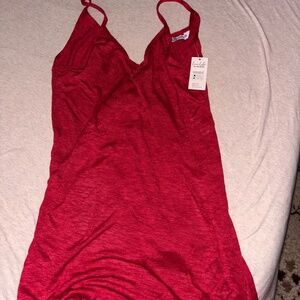 Cupshe Swim Cover Up - Red “Under Wraps”